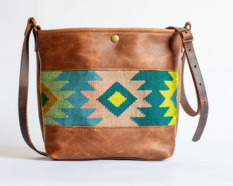 Small Crossbody Leather Tote Bag