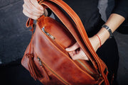 Genuine Leather Tote Bag Casual | Leather Messenger Bag