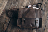 Leather Messenger Leather iPad Bag Laptop Unisex Satchel