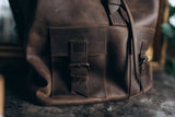 Mens Leather Rucksack Hipster Backpack Daypack