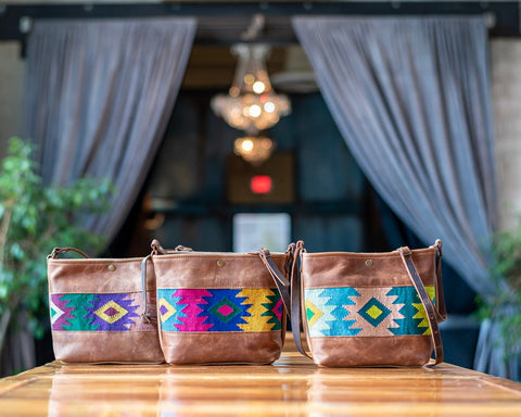 Small Crossbody Leather Tote Bag