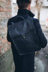 Leather Backpack Macbook Bag 13 Travel Rucksack