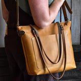 Leather Crossbody Tote Bag | Leather Bag