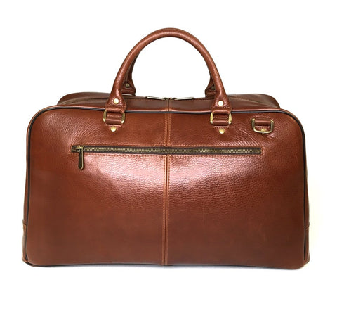 Leather Travel Bag With Pockets Duffel