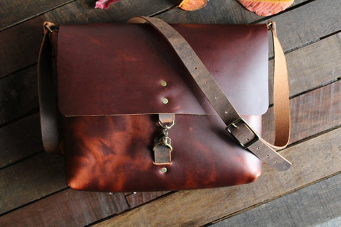 Leather Messenger Bag | Leather Laptop Bag