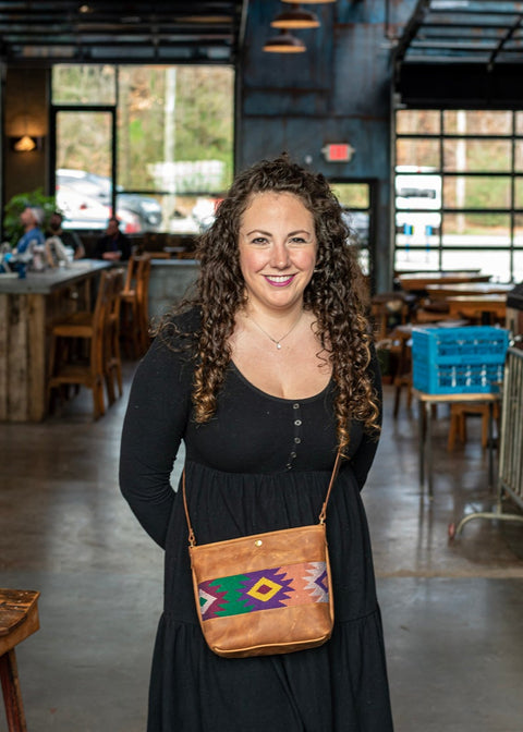 Small Crossbody Leather Tote Bag