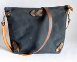 Waxed Canvas Convertible Crossbody Tote Backpack