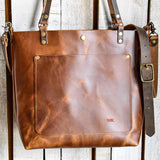 Leather Crossbody Tote Bag | Leather Bag