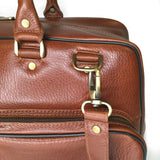 Leather Travel Bag With Pockets Duffel