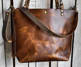 Leather Crossbody Tote Bag | Leather Bag