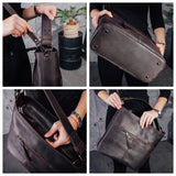 Genuine Leather Tote Bag Casual | Leather Messenger Bag